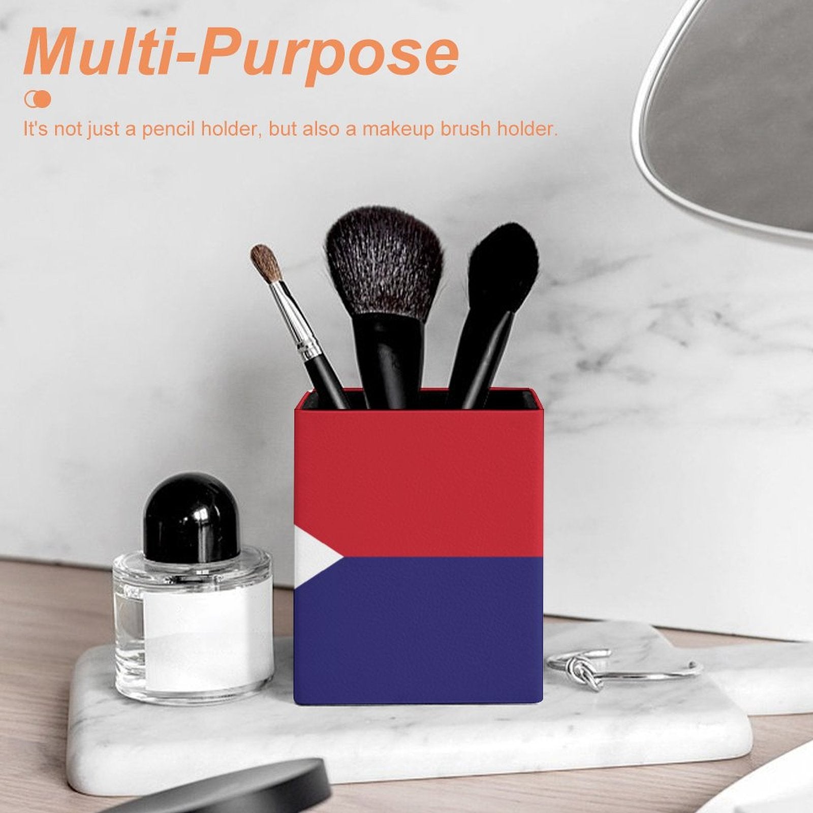 St Maarten Flag Square Pen Holder