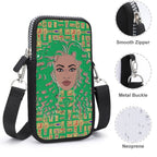 Nubian Girl (Green) Mobile Phone Purse