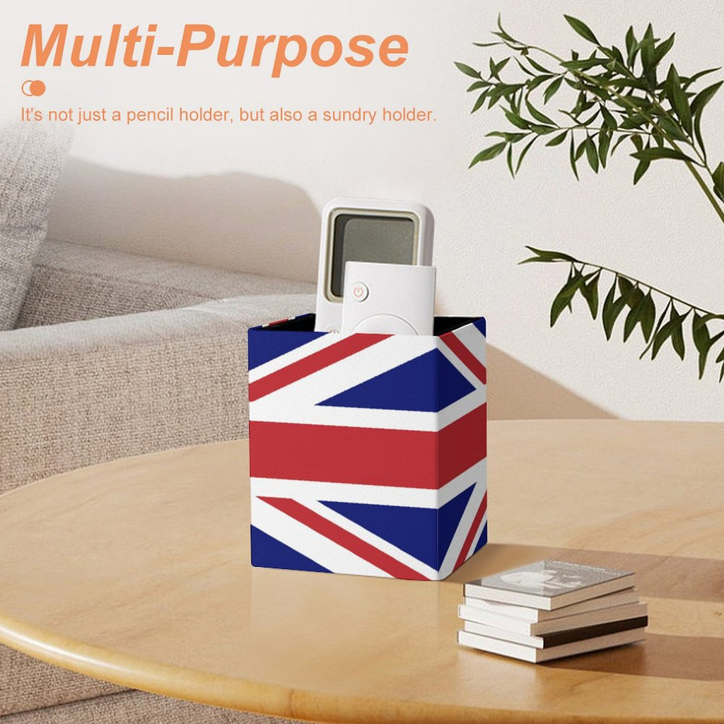 United Kingdom Flag Square Pen Holder