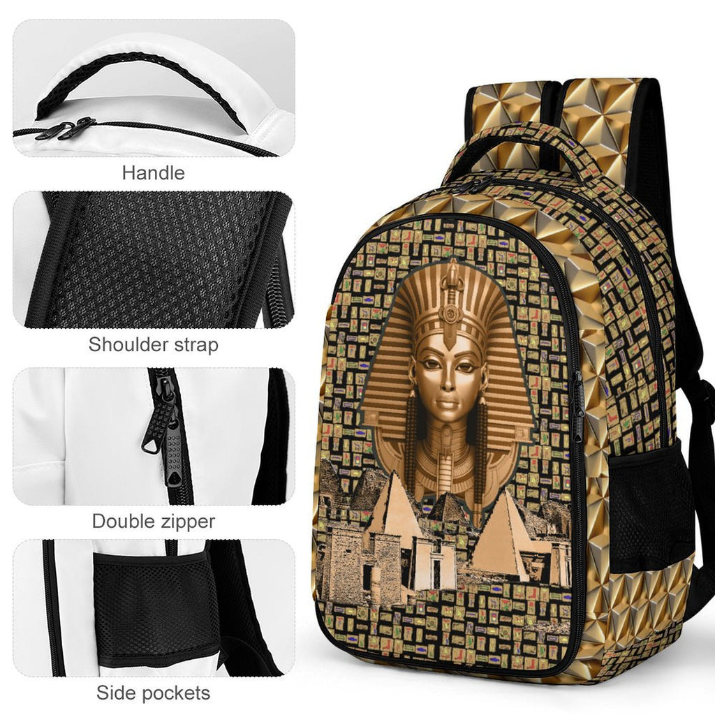 Nubian Queen Casual Backpack (Black) (5 Colors Available)