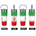 Iran Flag 30oz Tumbler with Top Handle