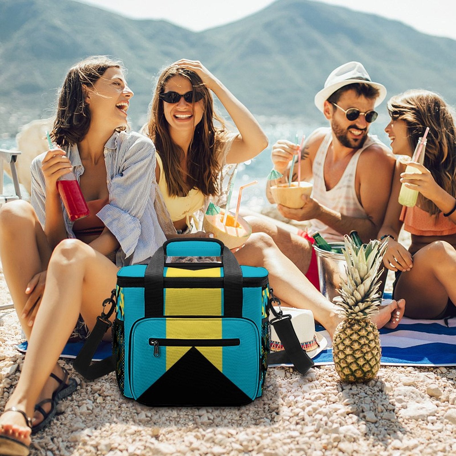 Bahamas Flag Insulated Cooler Bag