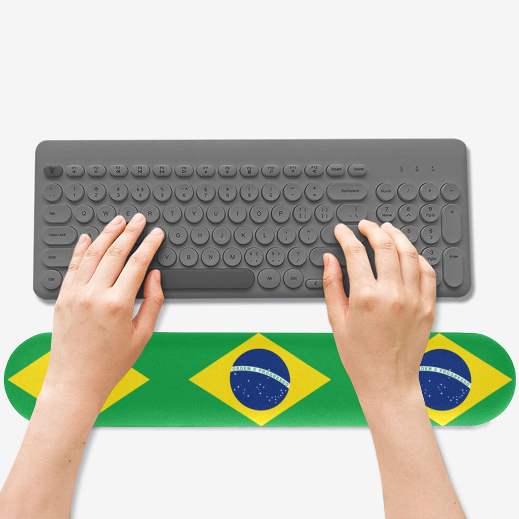 Brazil Flag Keyboard Wrist Rest Pad