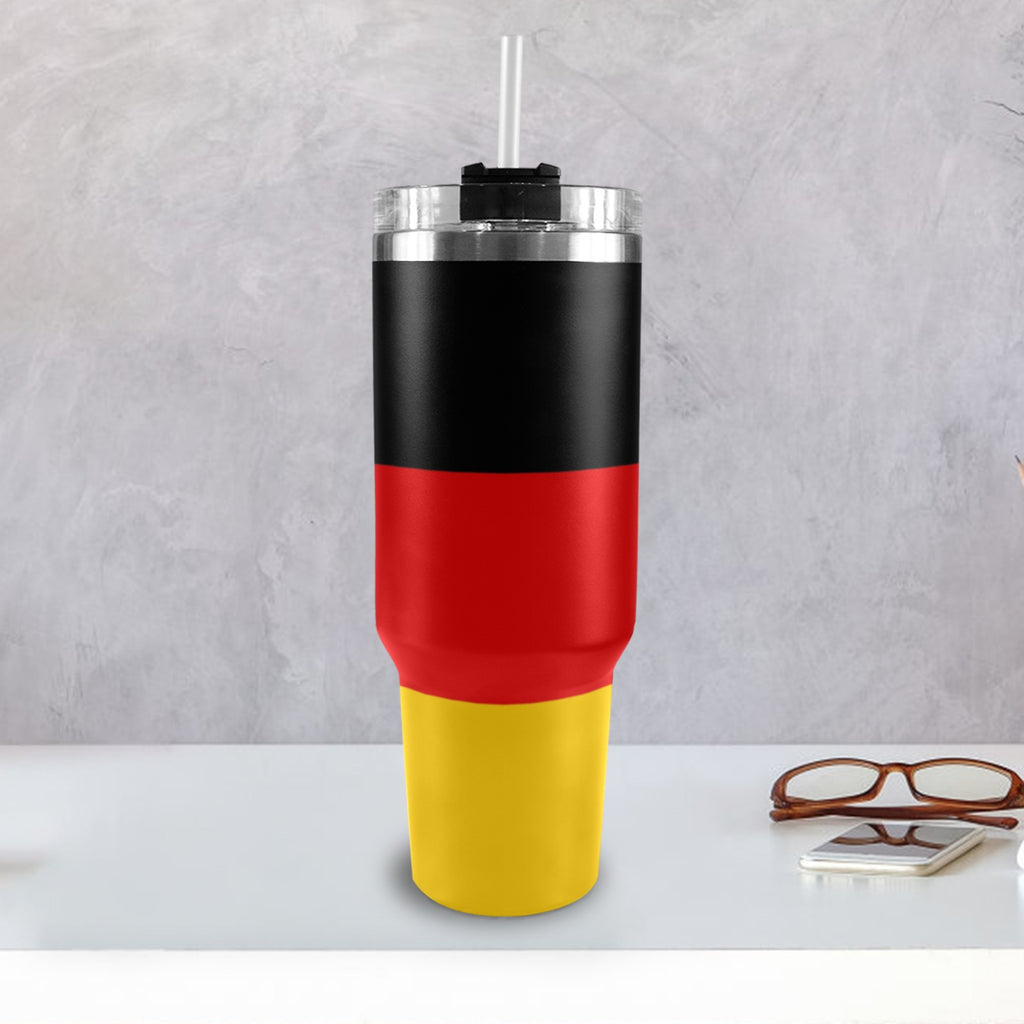 Germany Flag 40oz Tumbler with Black Handle