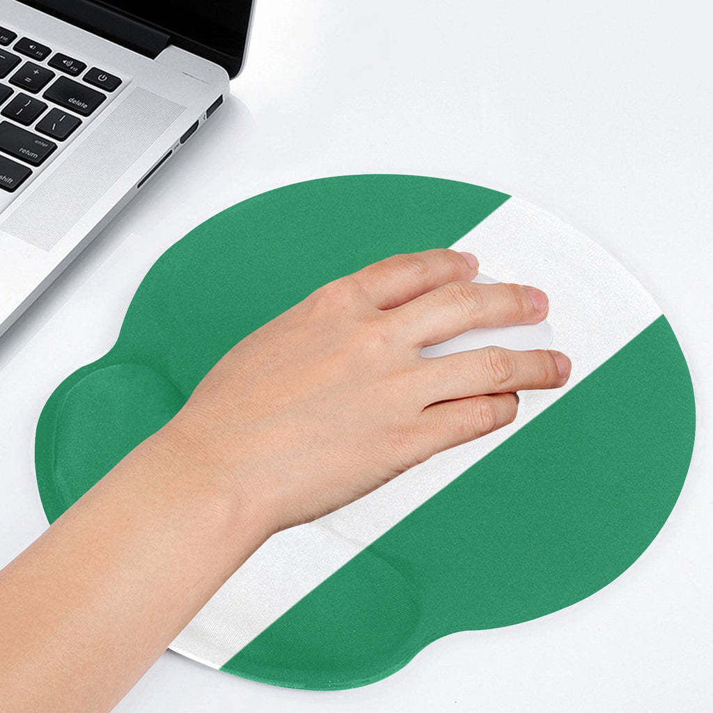 Nigeria Flag Mouse Pad with Wrist Rest Support