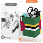 Dominica Flag Square Pen Holder