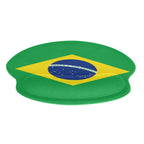 Brazil Flag Mouse Pad with Wrist Rest Support