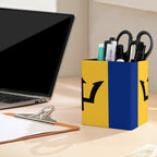 Barbados Flag Square Pen Holder