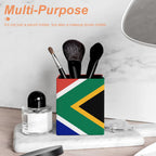 South Africa Flag Square Pen Holder