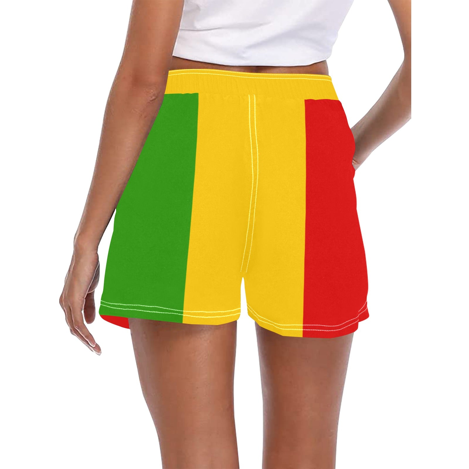 Rastafarian Flag Women's Casual Board Shorts