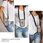 Nubian Girl (White) Mobile Phone Purse