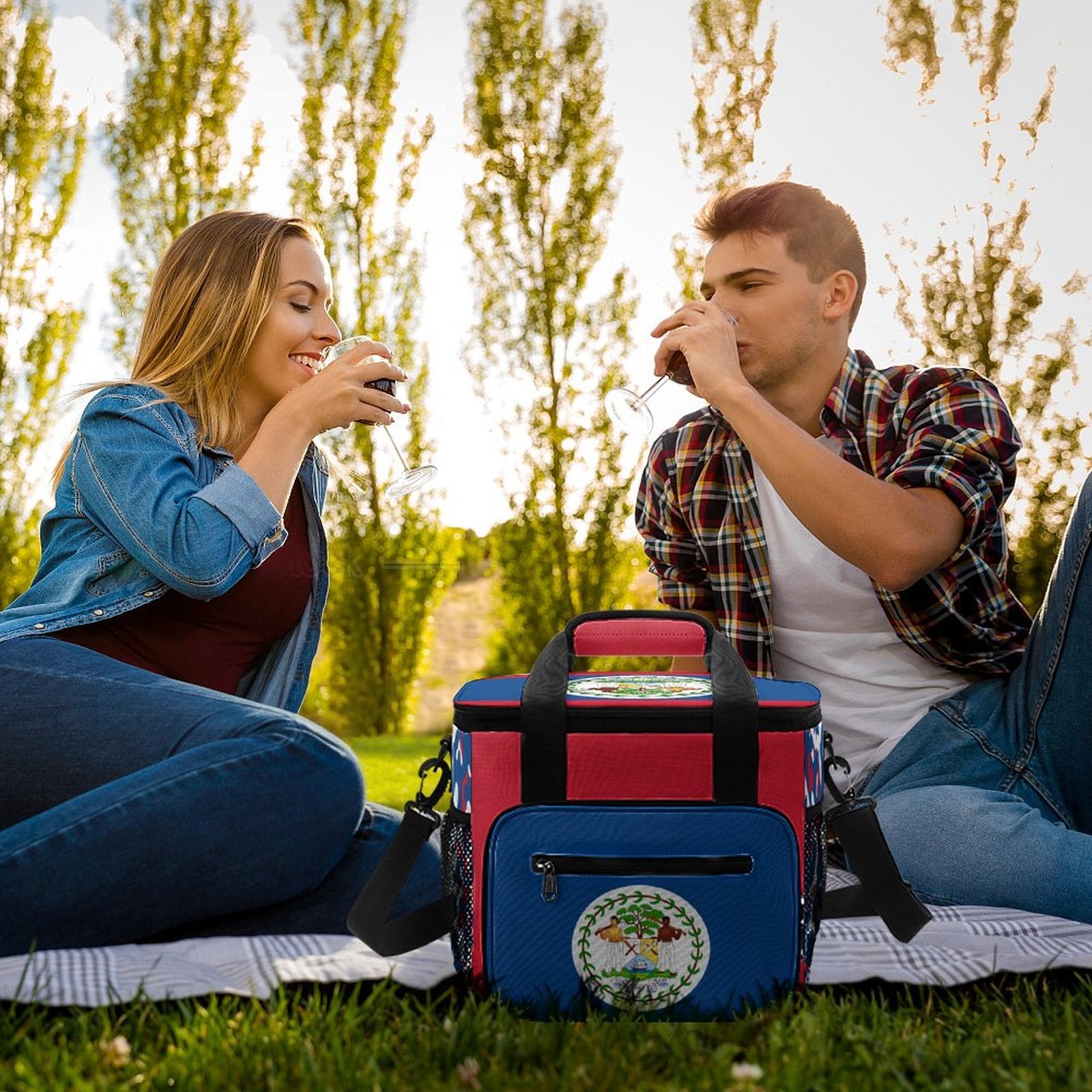 Belize Flag Insulated Cooler Bag