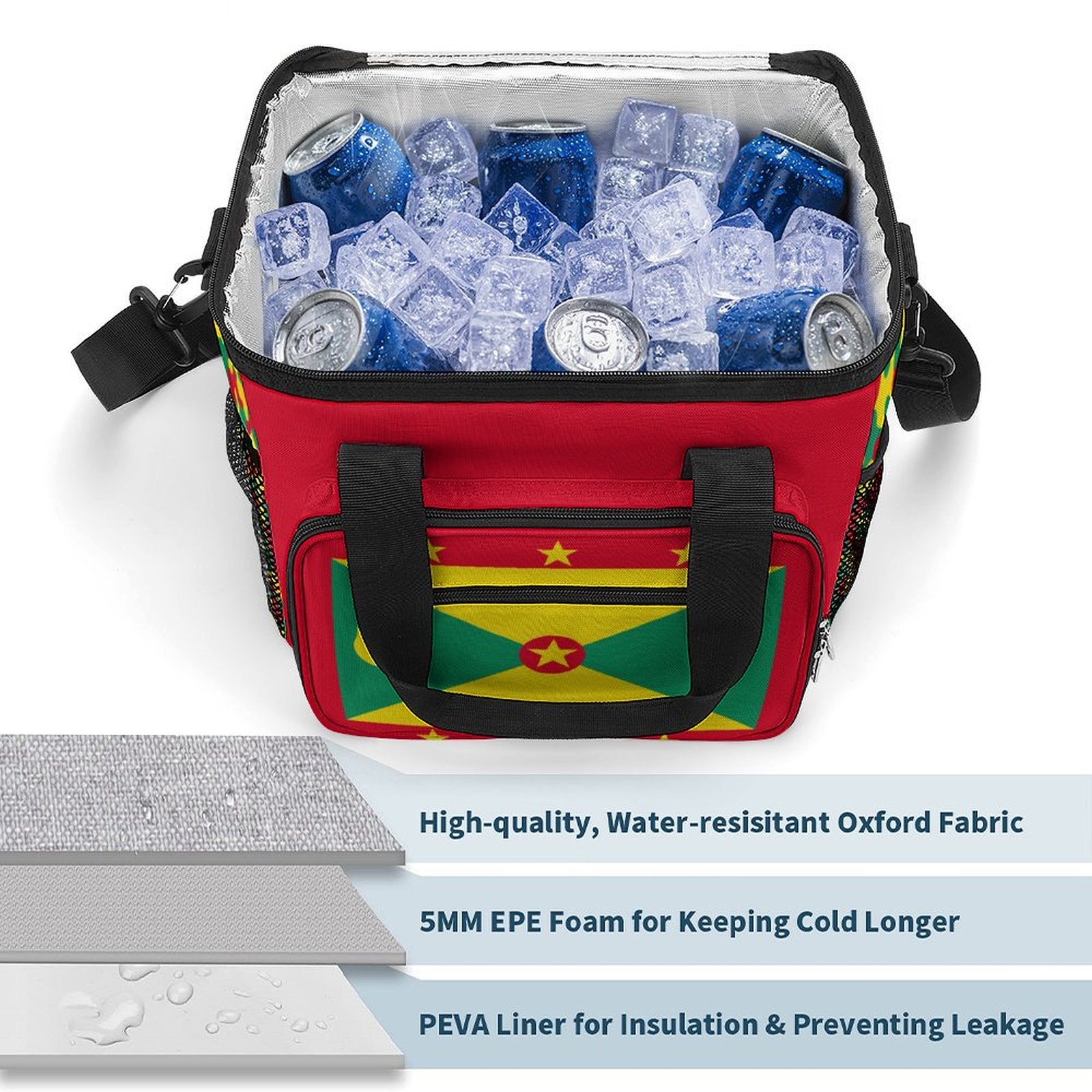 Grenada Flag Insulated Cooler Bag