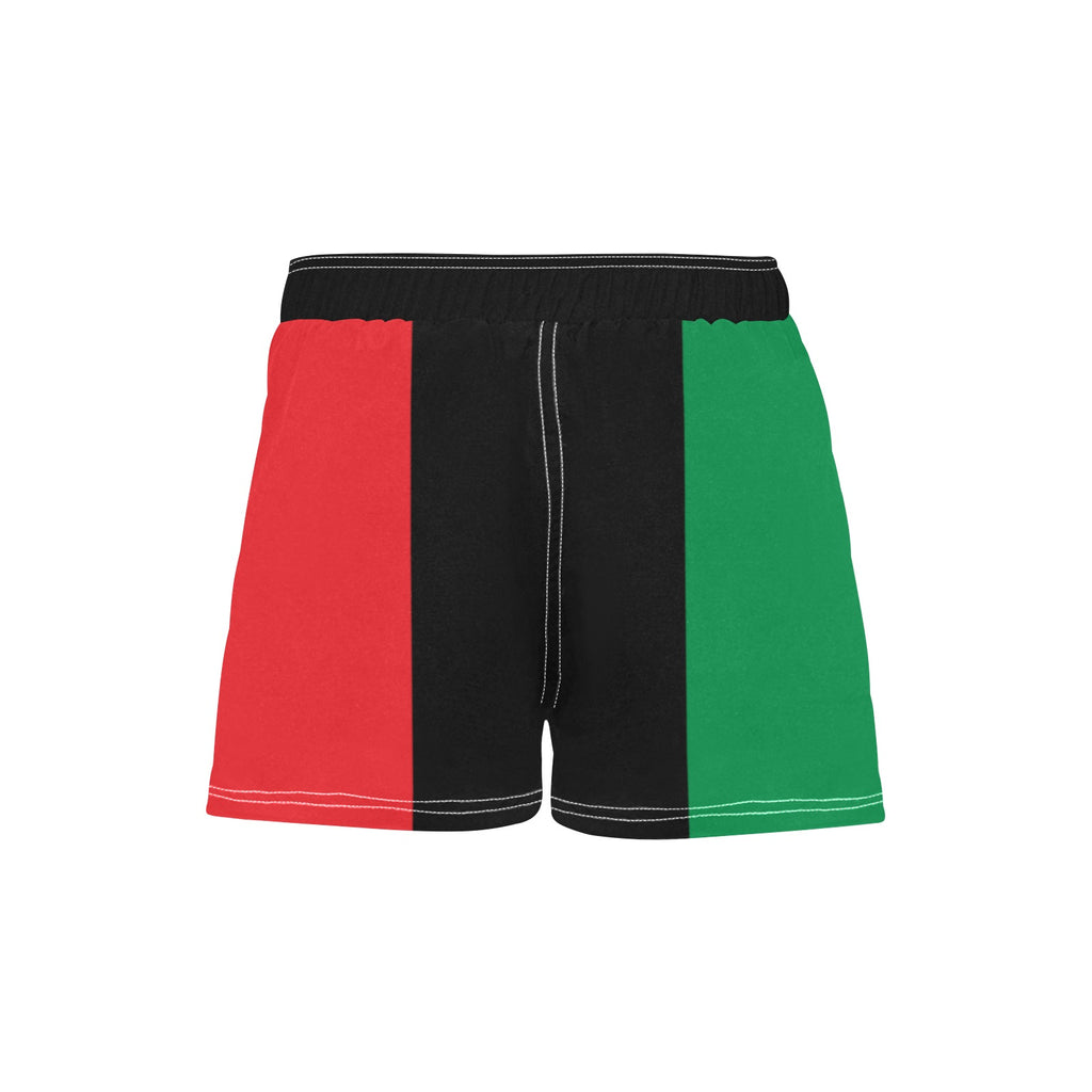 Pan African Flag Women's Casual Board Shorts
