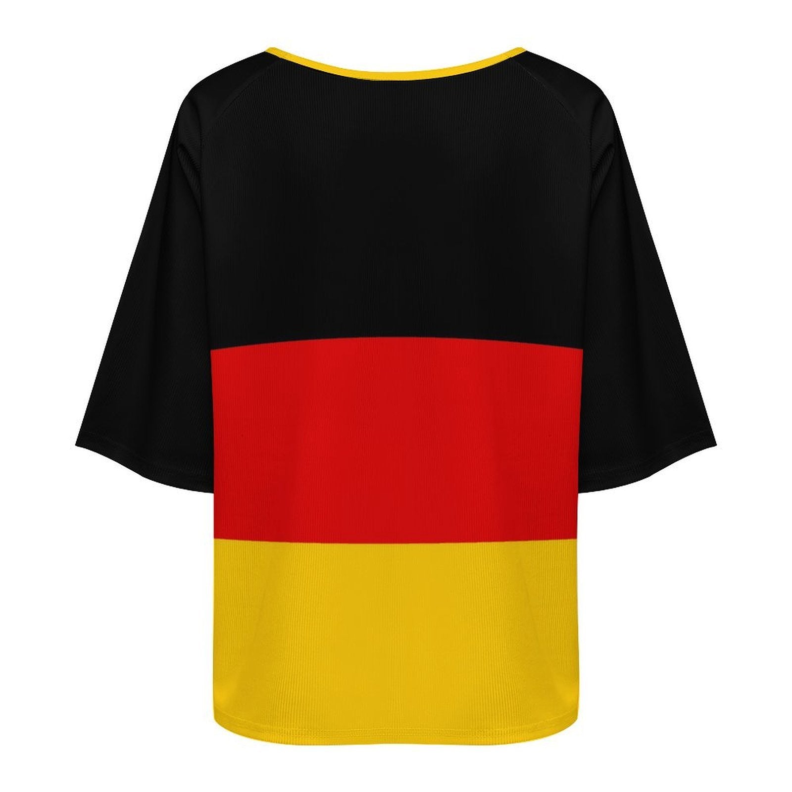 Germany Flag Women’s Loose Half-Sleeve Boat Neck T-Shirt