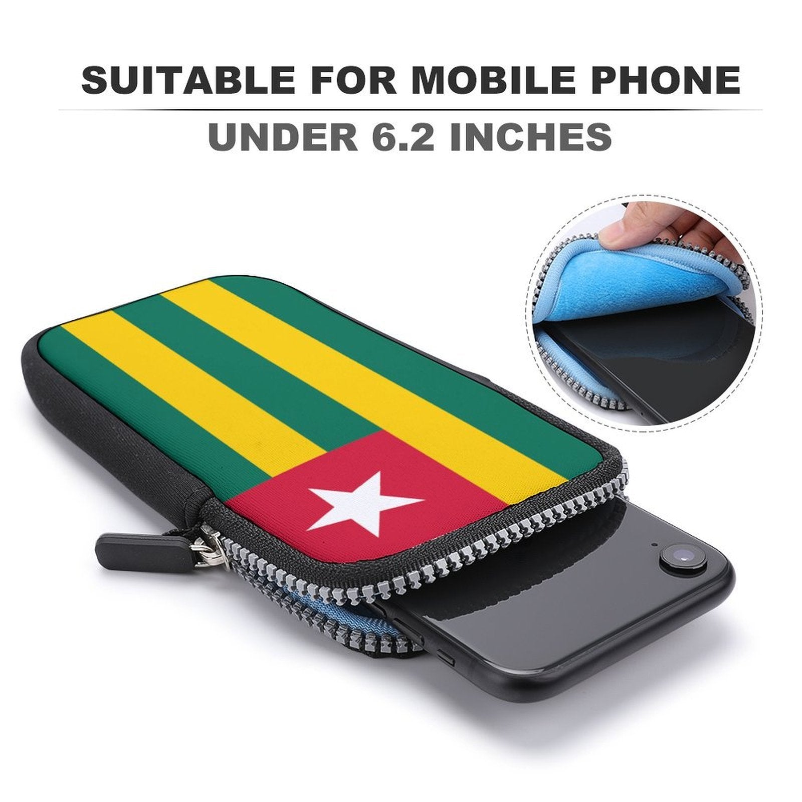 Togo Flag Mobile Phone Purse