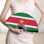 Suriname Flag Double-Sided Custom Folding Fan