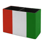 Italy Flag Leather Pen Holder
