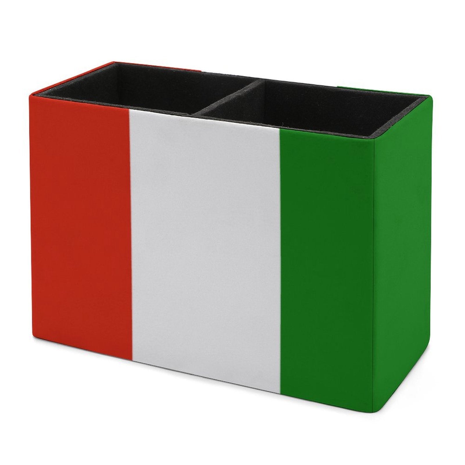 Italy Flag Leather Pen Holder