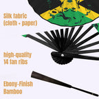 Janaican Girl Double-Sided Custom Folding Fan