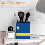 Curacao Flag Square Pen Holder