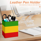 Rastafarian Flag Square Pen Holder