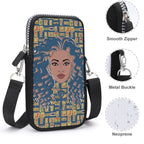 Nubian Girl (Blue) Mobile Phone Purse