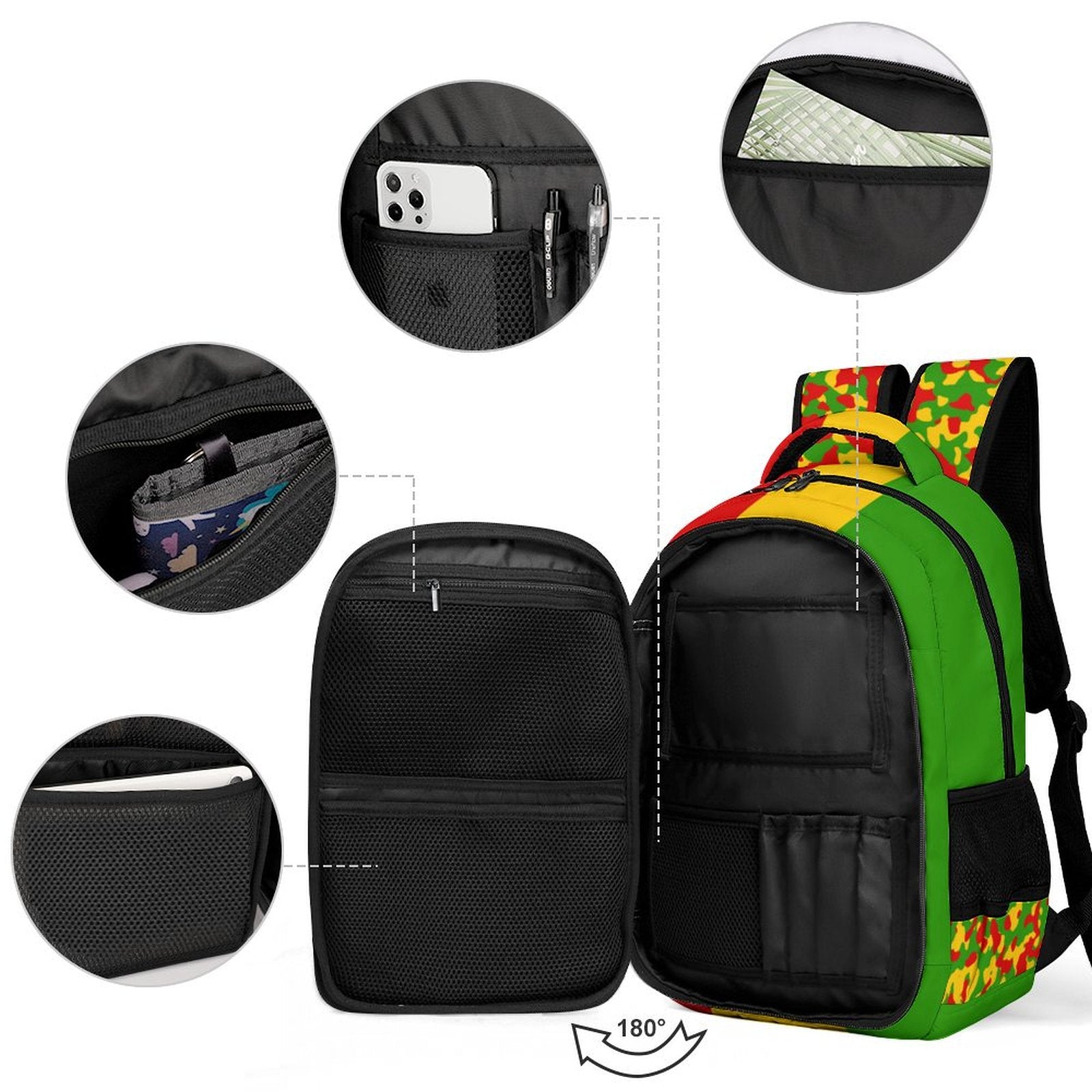 Rastafarian Girl Casual Backpack