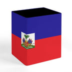 Haiti Flag Square Pen Holder