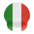 Italy Flag Mouse Pad with Wrist Rest Support