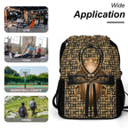 Ancient Nubia (Black) Sports Drawstring Bag