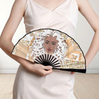 Nubian Girl (White) Double-Sided Custom Folding Fan
