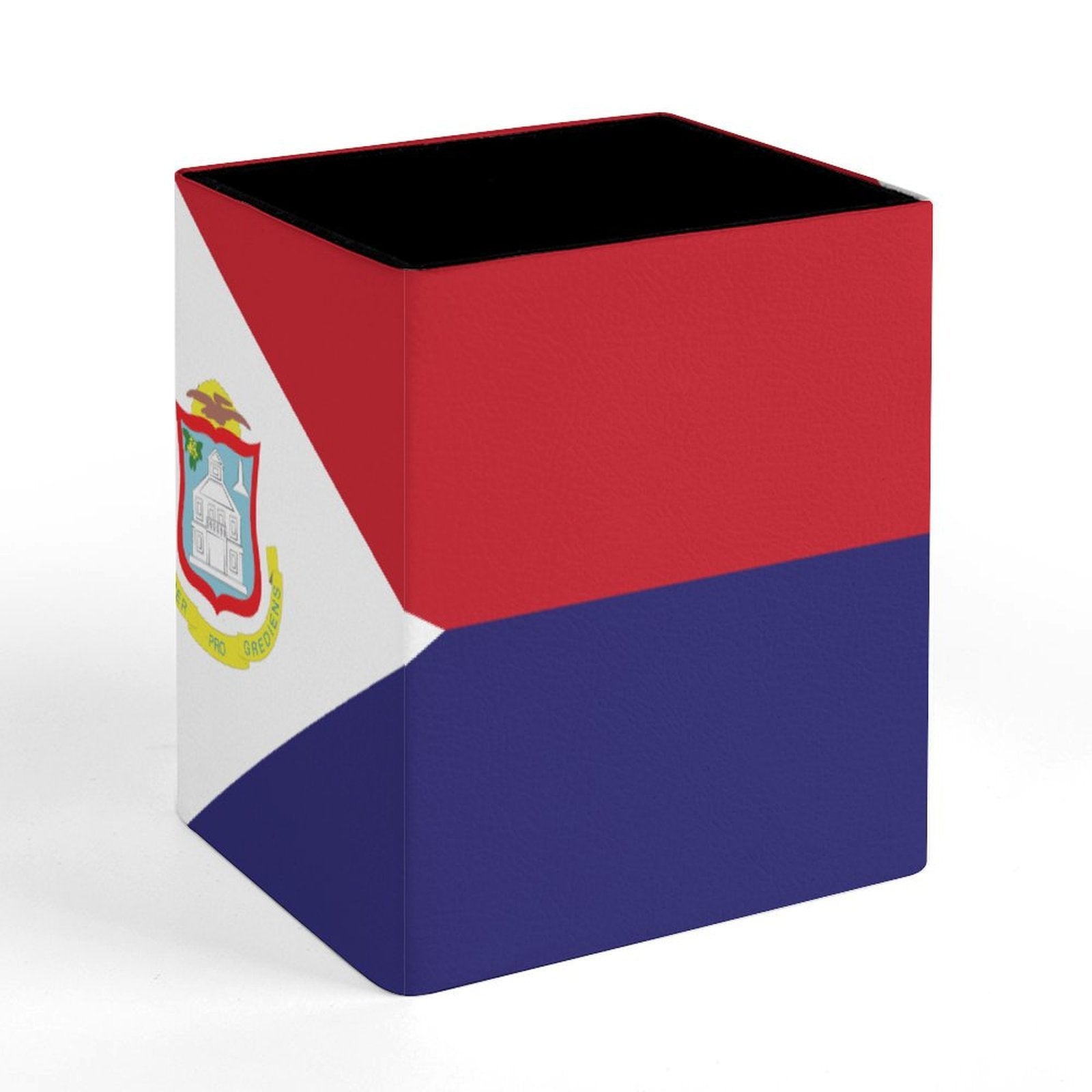 St Maarten Flag Square Pen Holder