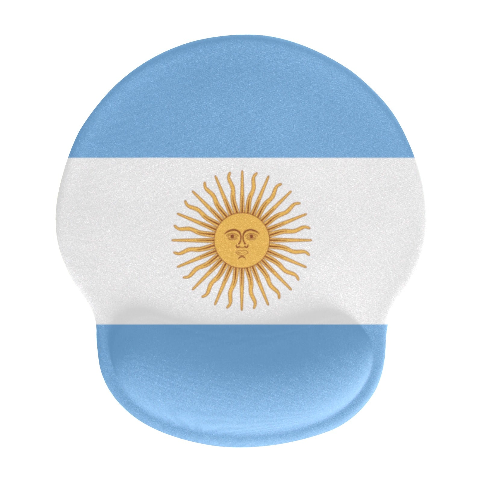 Argentina Flag Mouse Pad with Wrist Rest Support
