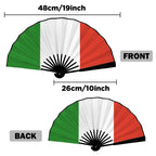 Italy Flag Double-Sided Custom Folding Fan