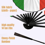 Italy Flag Double-Sided Custom Folding Fan