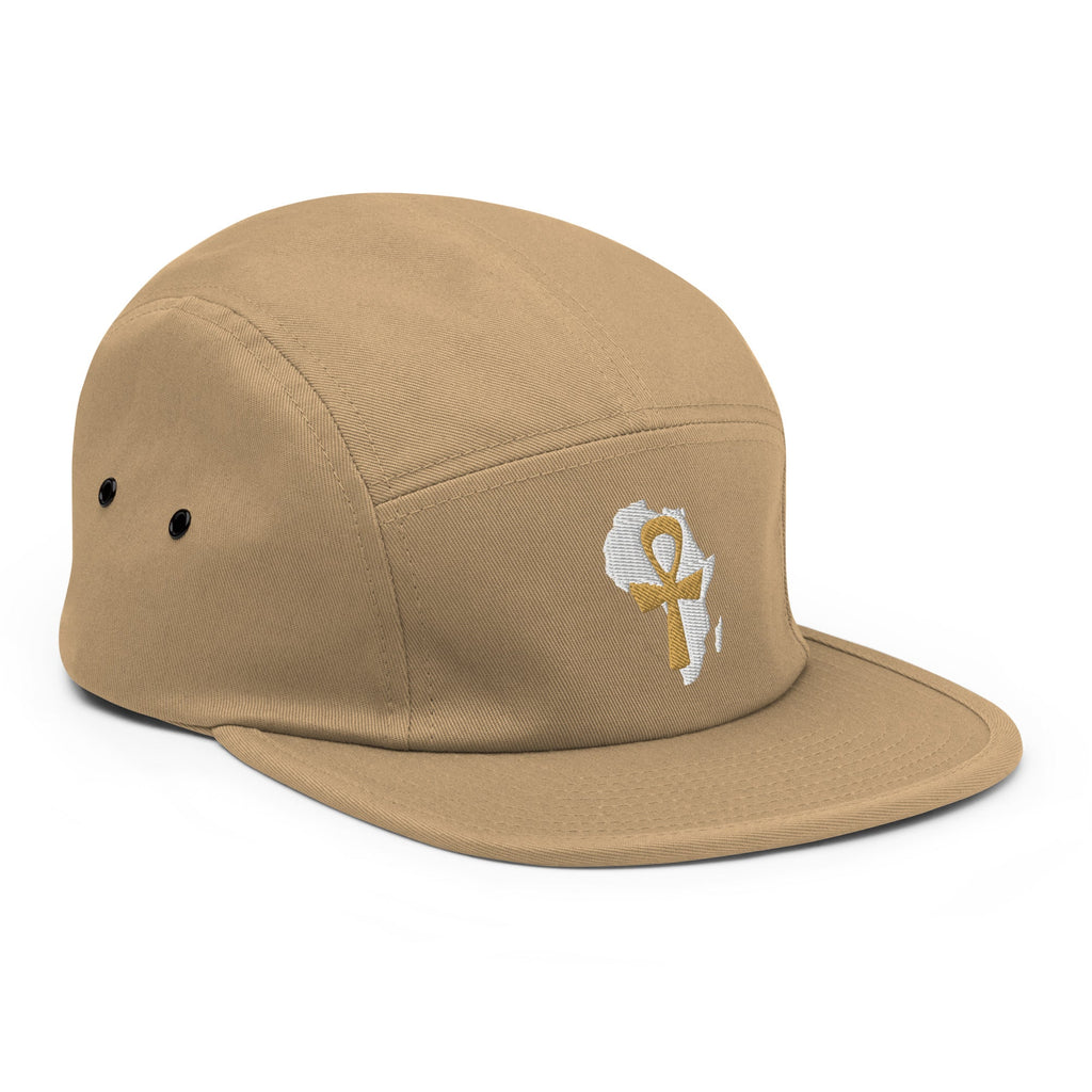 African Ankh Cross Five Panel Cap - Conscious Apparel Store