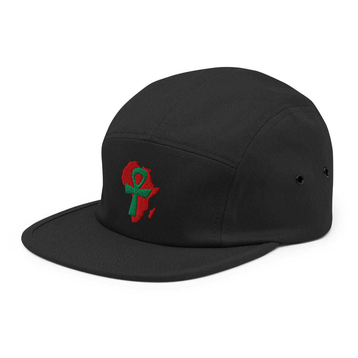 African Ankh Cross Five Panel Cap - Conscious Apparel Store