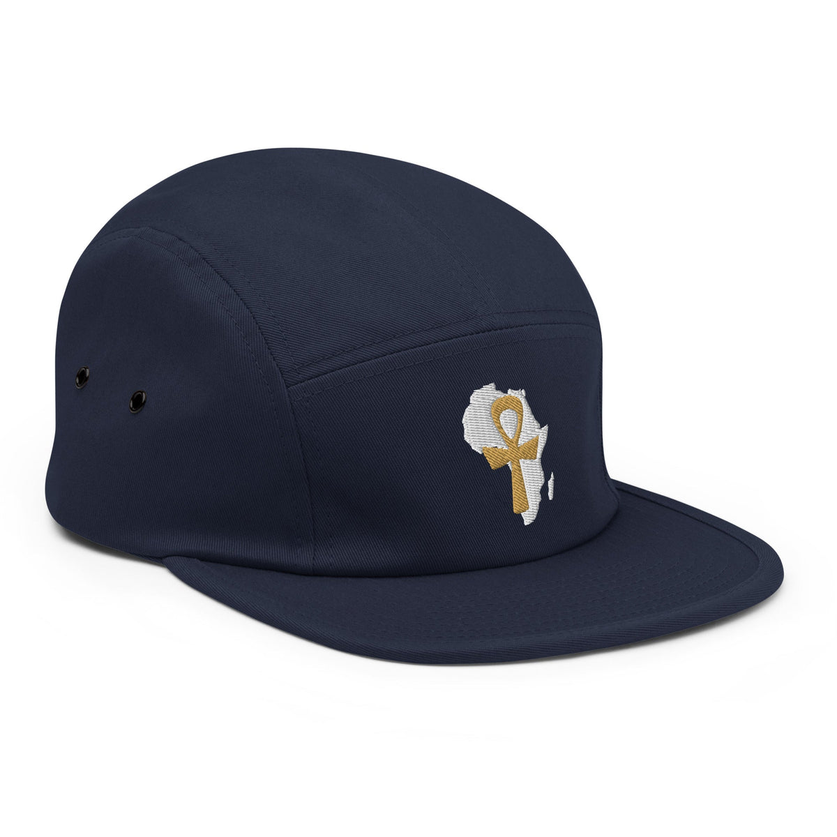 African Ankh Cross Five Panel Cap - Conscious Apparel Store