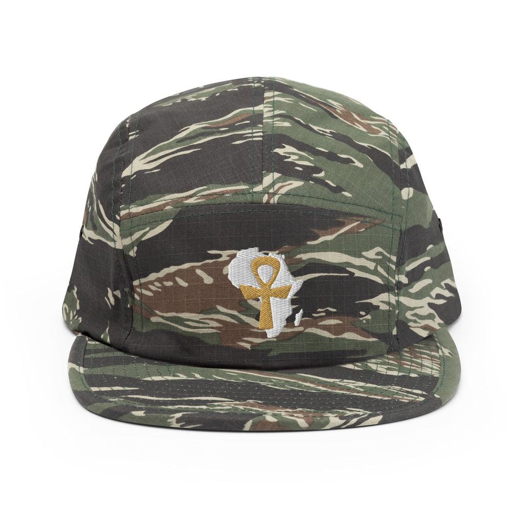African Ankh Cross Five Panel Cap - Conscious Apparel Store