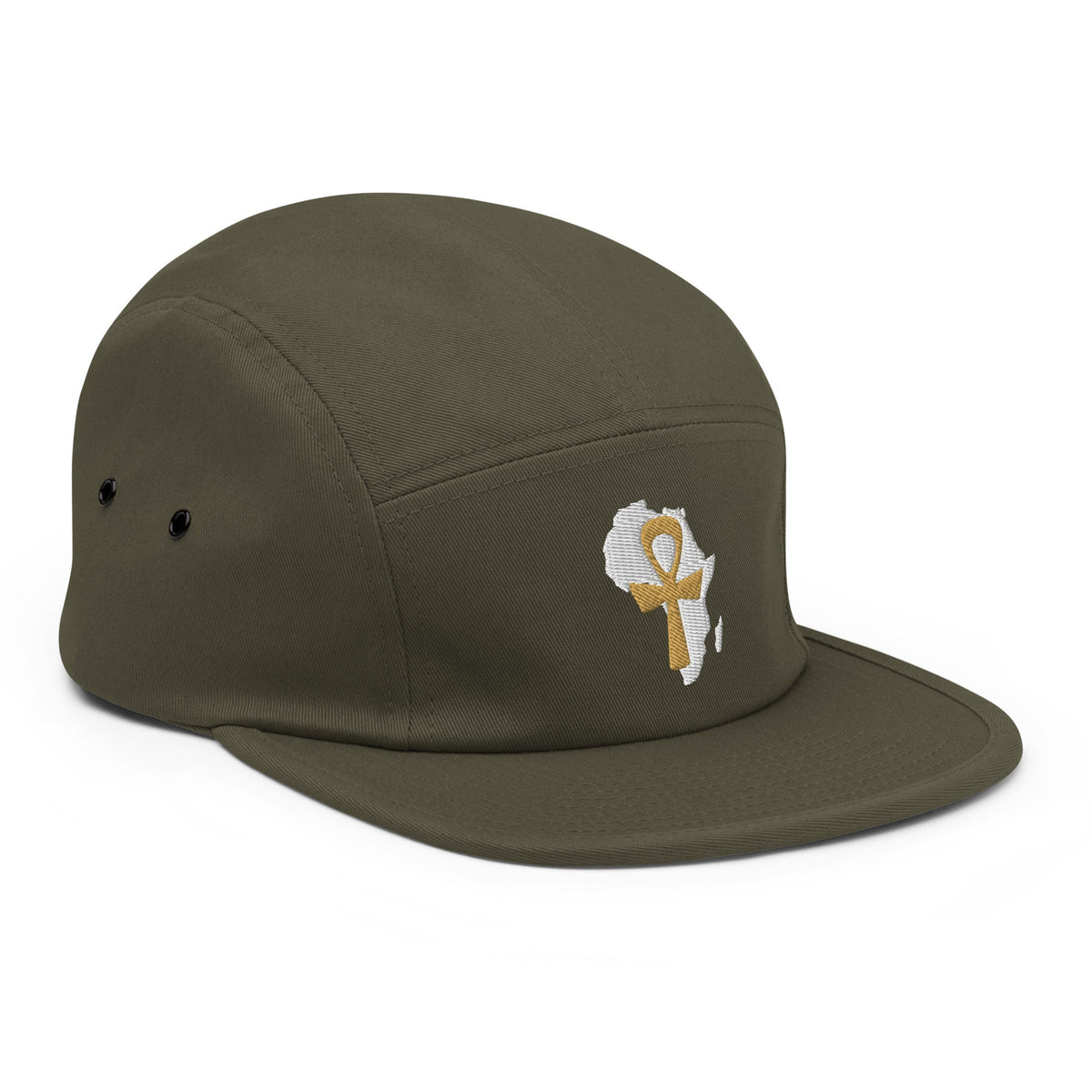 African Ankh Cross Five Panel Cap - Conscious Apparel Store
