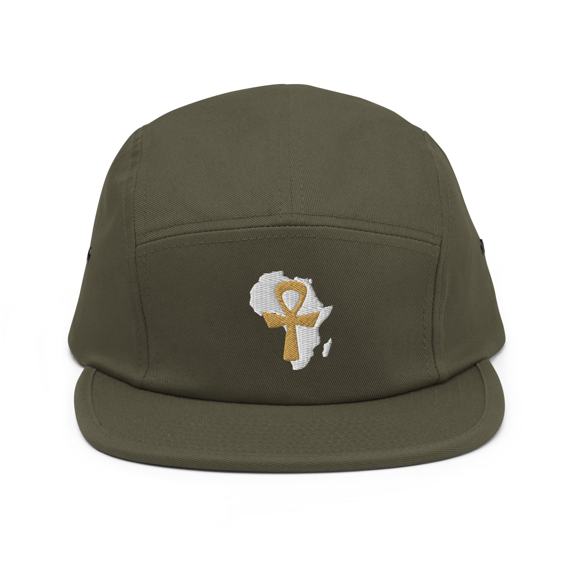 African Ankh Cross Five Panel Cap - Conscious Apparel Store