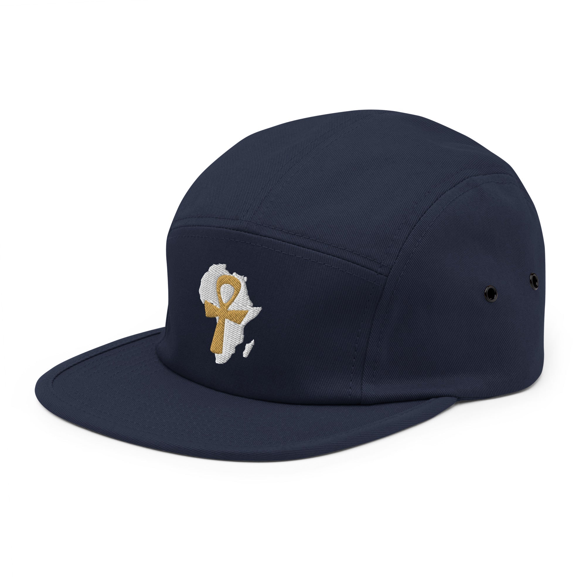 African Ankh Cross Five Panel Cap - Conscious Apparel Store
