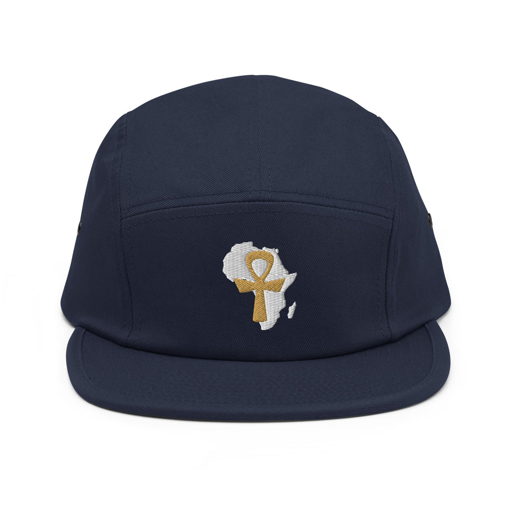 African Ankh Cross Five Panel Cap - Conscious Apparel Store