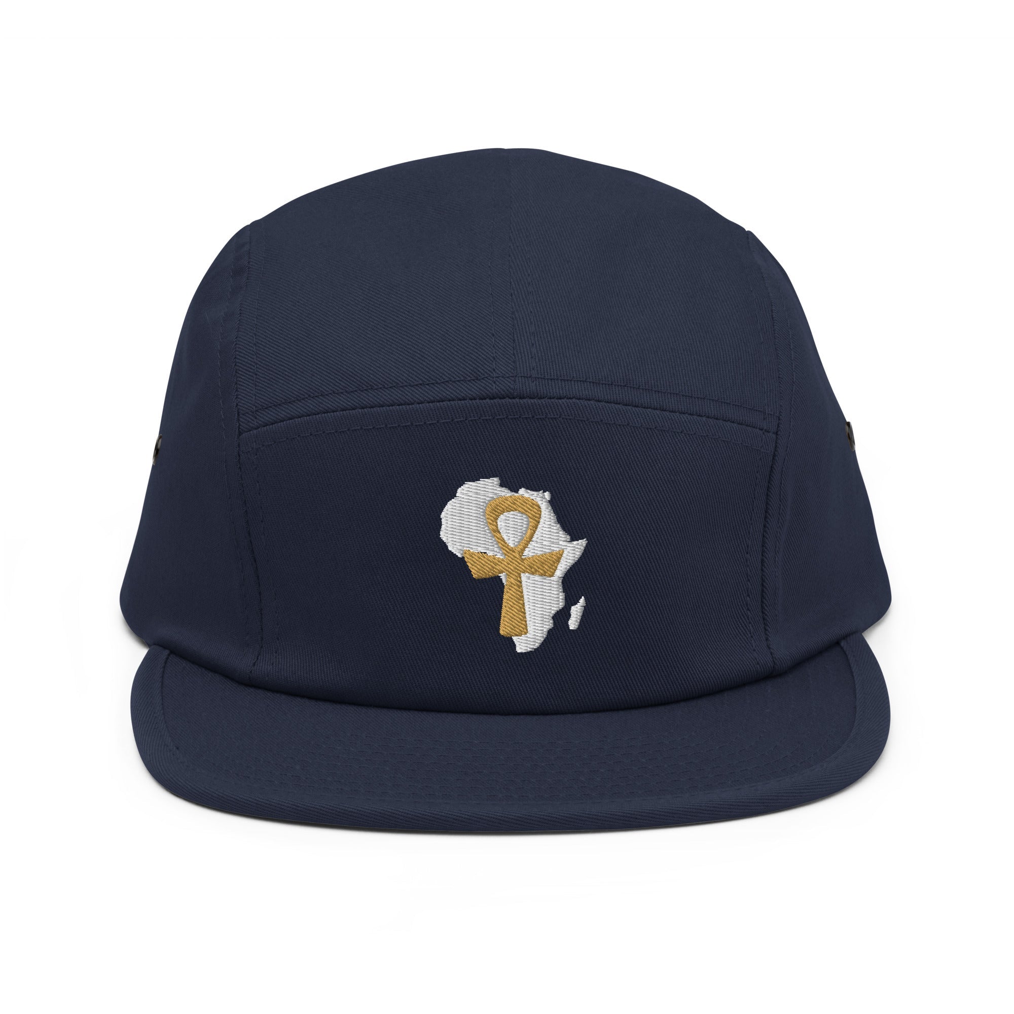 African Ankh Cross Five Panel Cap - Conscious Apparel Store