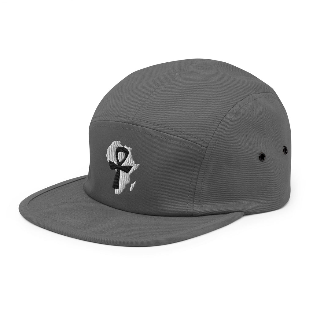African Ankh Cross Five Panel Cap - Conscious Apparel Store