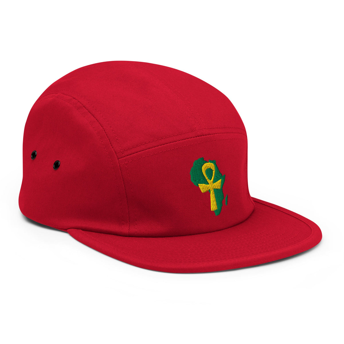African Ankh Cross Five Panel Cap - Conscious Apparel Store