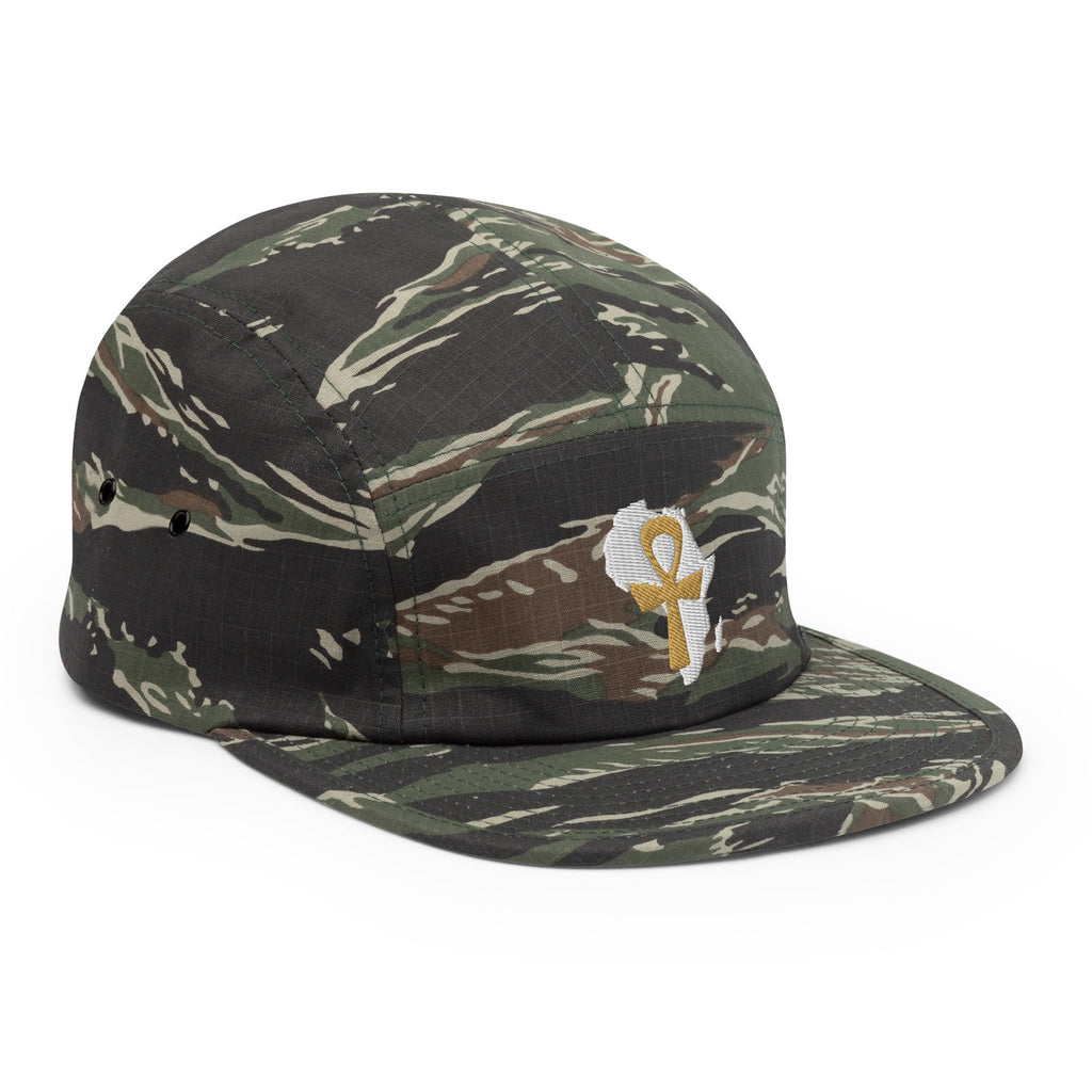 African Ankh Cross Five Panel Cap - Conscious Apparel Store