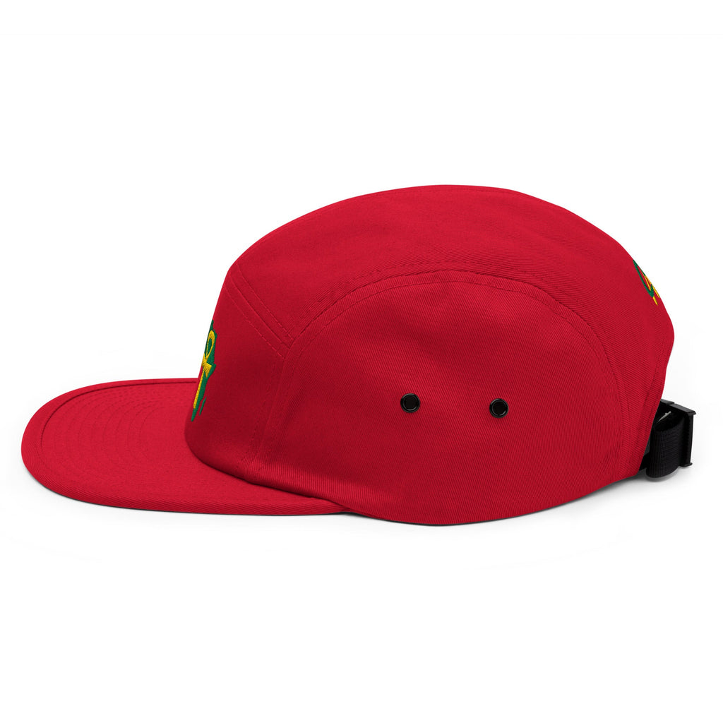 African Ankh Cross Five Panel Cap - Conscious Apparel Store