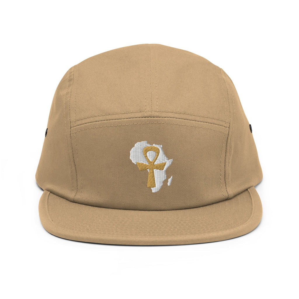 African Ankh Cross Five Panel Cap - Conscious Apparel Store
